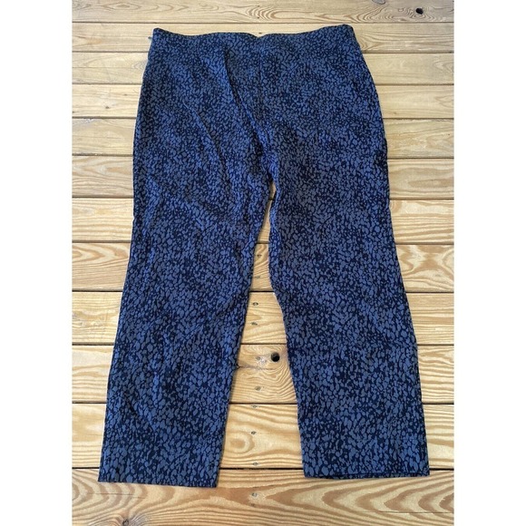 NEW Susan Graver Ultra Stretch Jacquard Ankle Pants Petite 20P Women’s Black - Picture 2 of 9